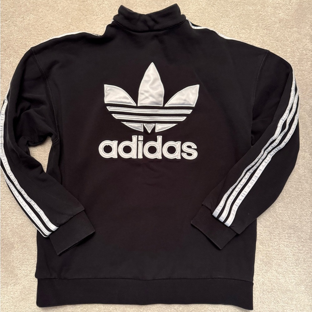 Adidas trifold quarter zip sweatshirt